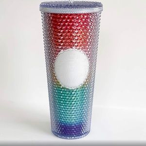 NEW Starbucks Studded Rainbow Tumbler 🌈